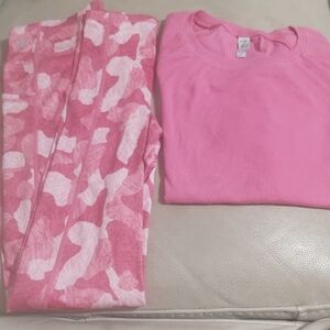 Zella Girl's Pink Camouflage Activewear Set